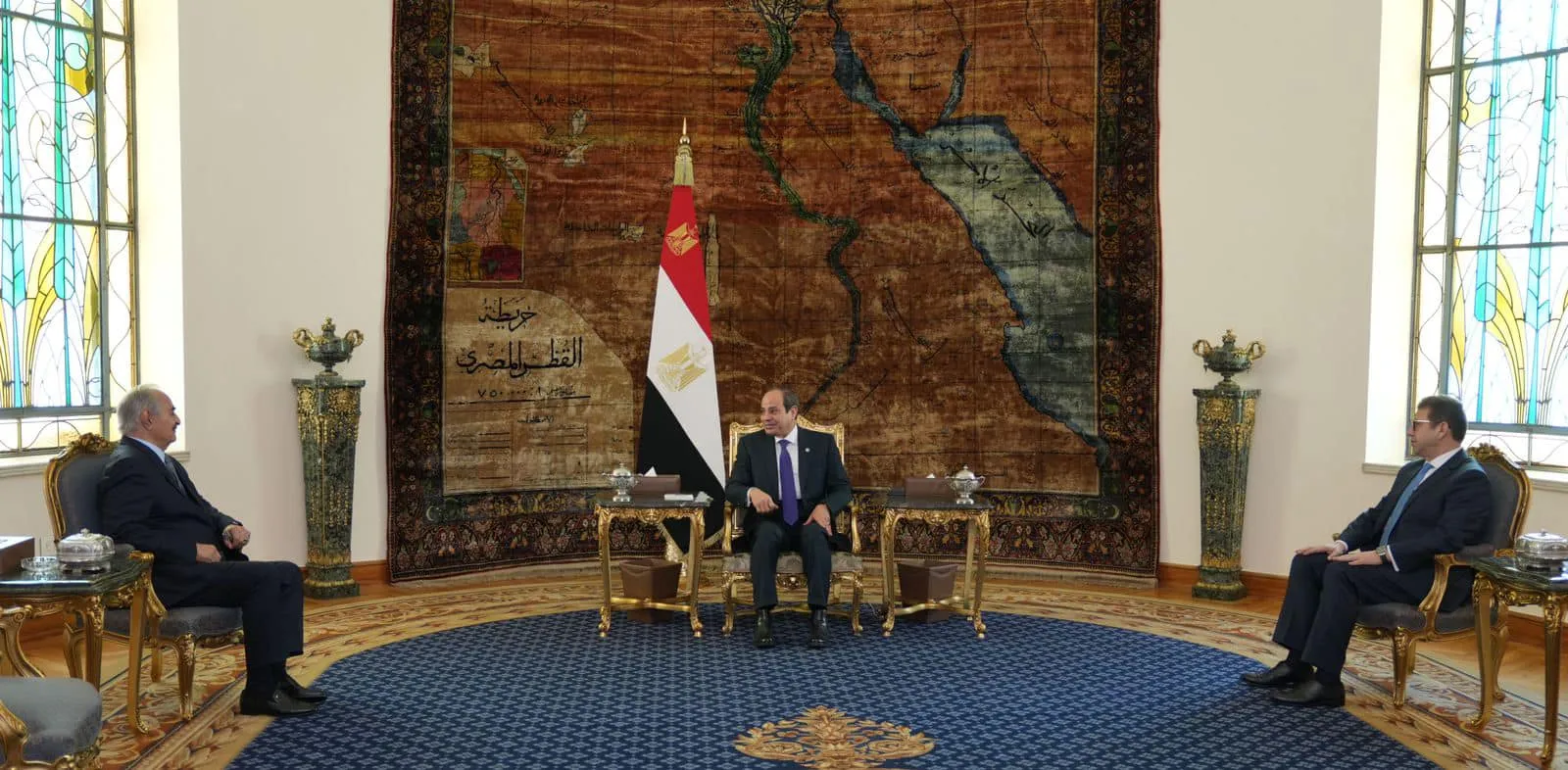 استقبال الرئيس السيسي للمشير حفتر