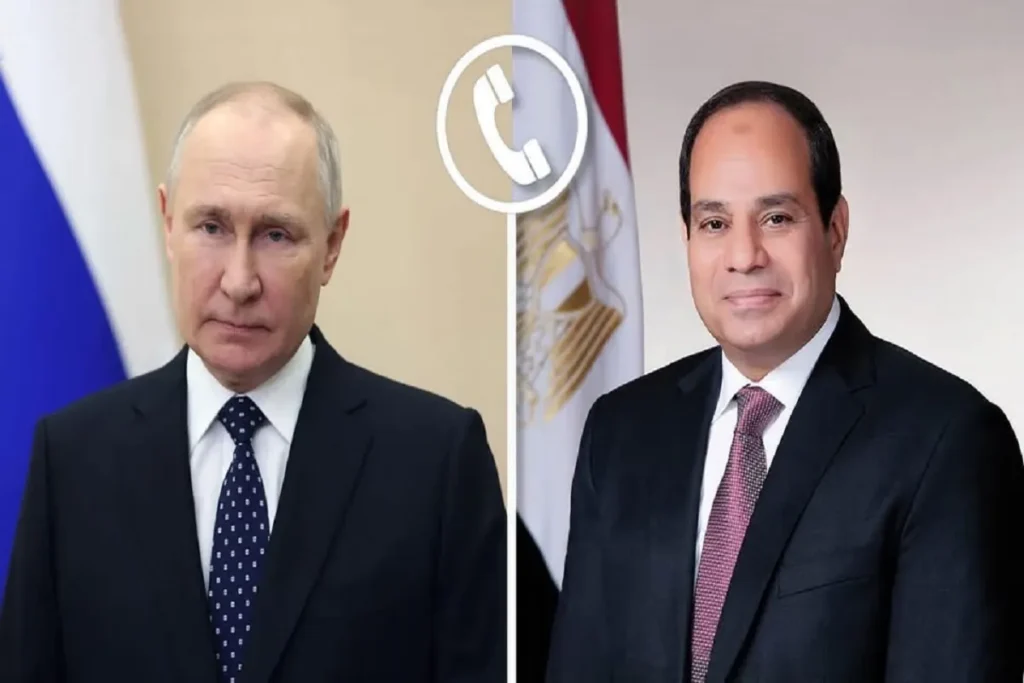 اتصال هاتفي بين الرئيس السيسي وبوتين - أرشيفية