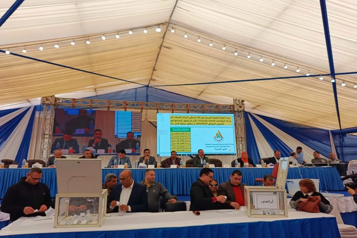 وزارة الإسكان أثناء إجراء القرعة