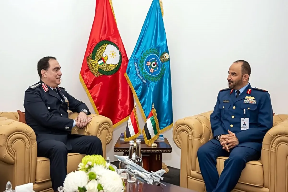 اجتماع قائد القوات الجوية المصري ونظيره الاماراتي