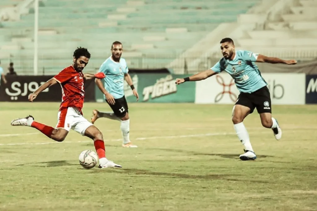 الأهلي وغزل المحلة من مباراة سابقة