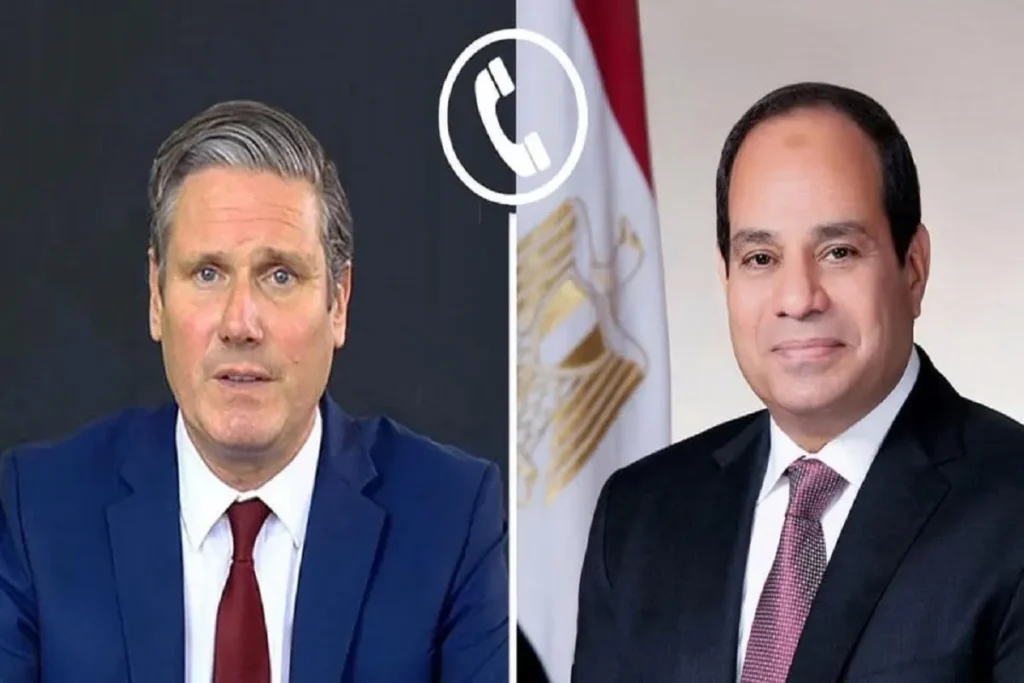 السيسي ورئيس الوزراء البريطاني