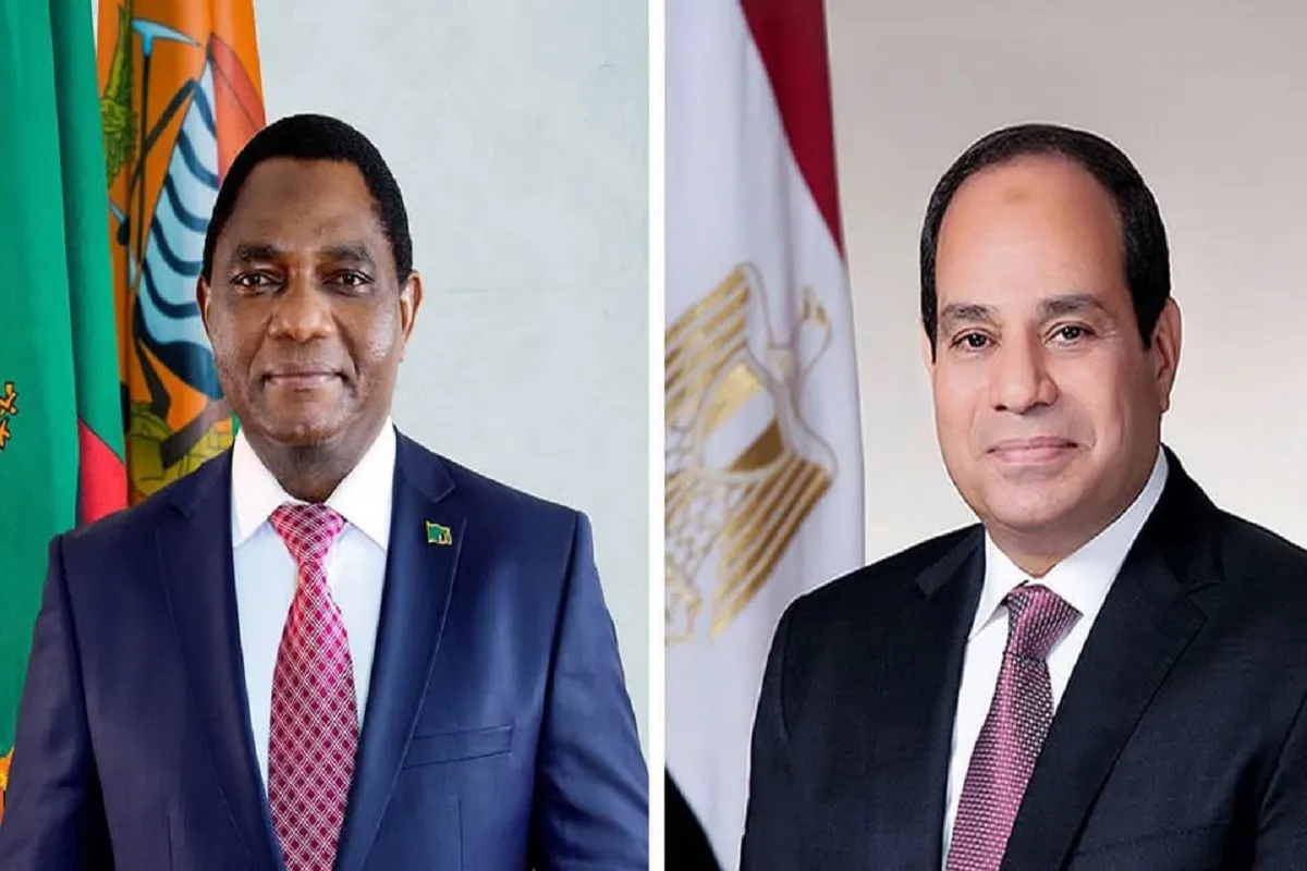 السيسي ورئيس جمهورية زامبيا