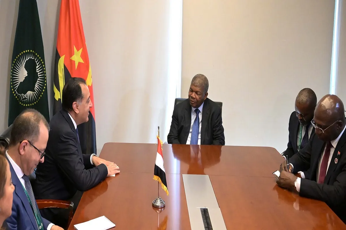 رئيس أنجولا في اجتماعه مع الدكتور مصطفى مدبولي