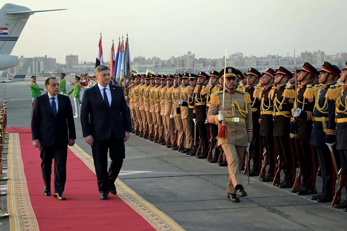 رئيس الوزراء يستقبل رئيس وزراء كرواتيا