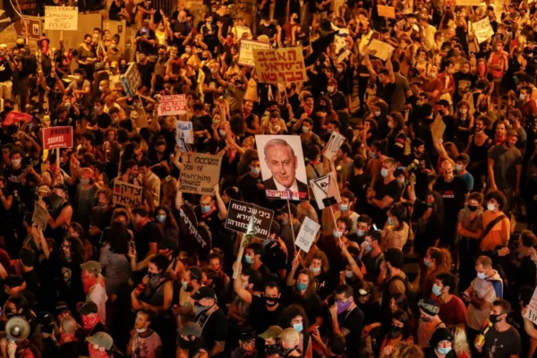 احتجاجات المواطنين في إسرائيل ( CNN )