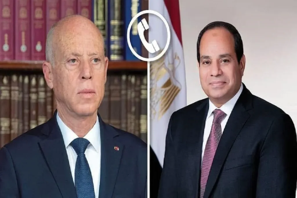 الرئيس المصري ونظيره التونسي