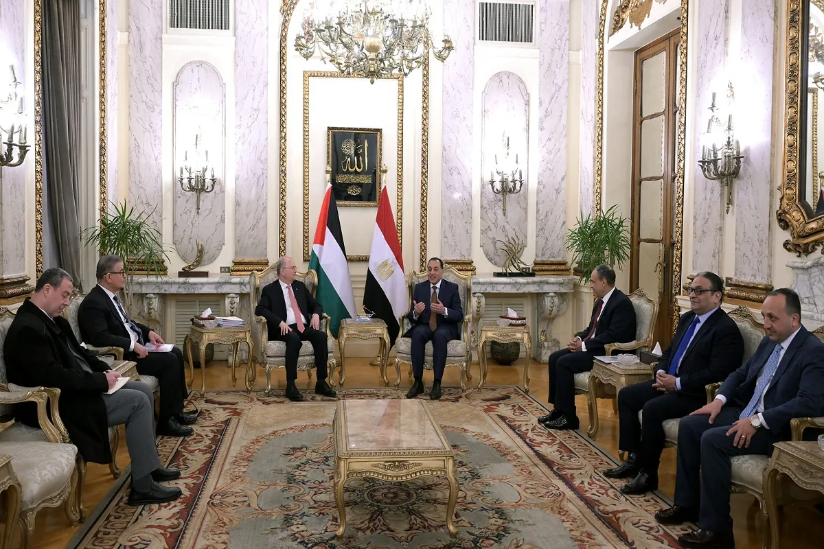 اجتماع رئيس الوزراء مع نظيره الفلسطيني