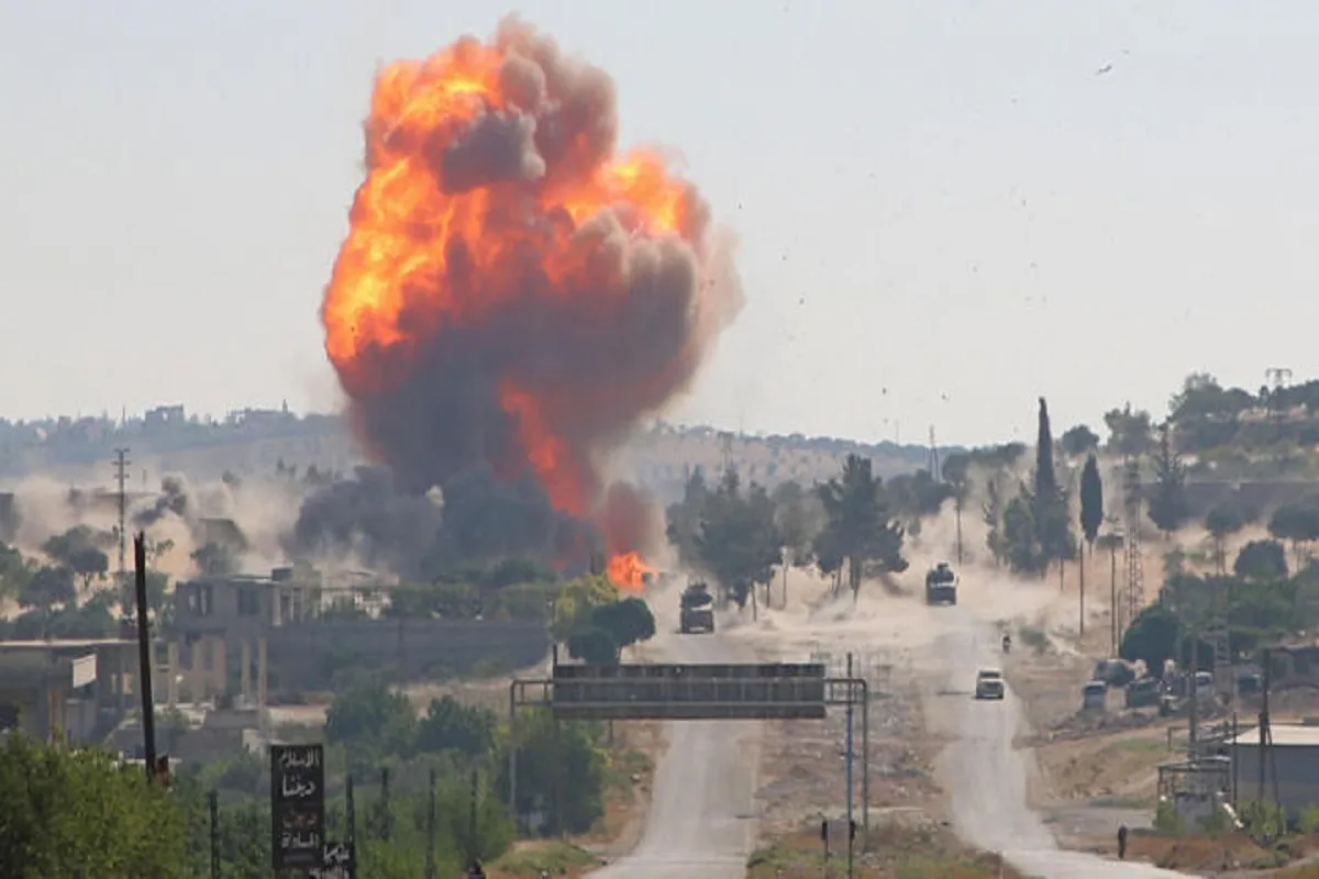 قصف موقع عسكري في سوريا- أرشيفية