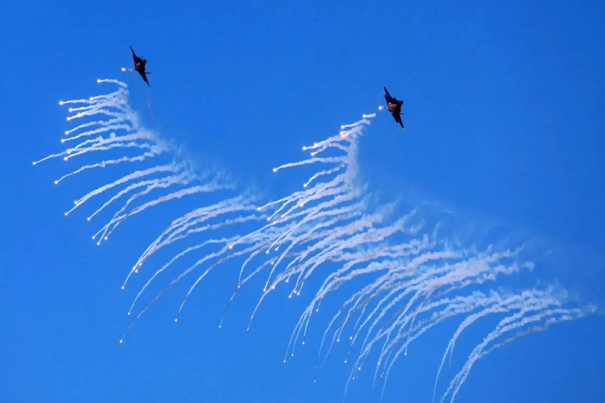 مقاتلات كورية جنوبية من طراز «إف-35» خلال المناورات (أ.ف.ب)