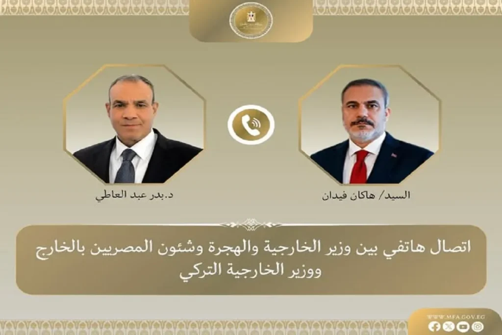 وزير الخارجية التركي ونظيره المصري