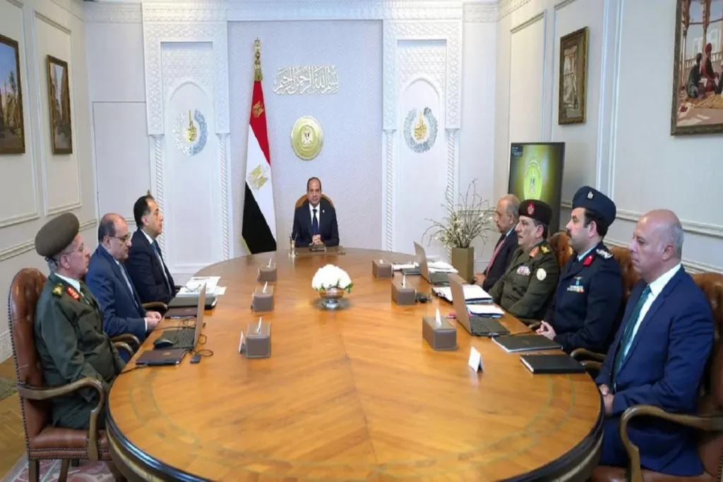 اجتماع الرئيس المصري اليوم