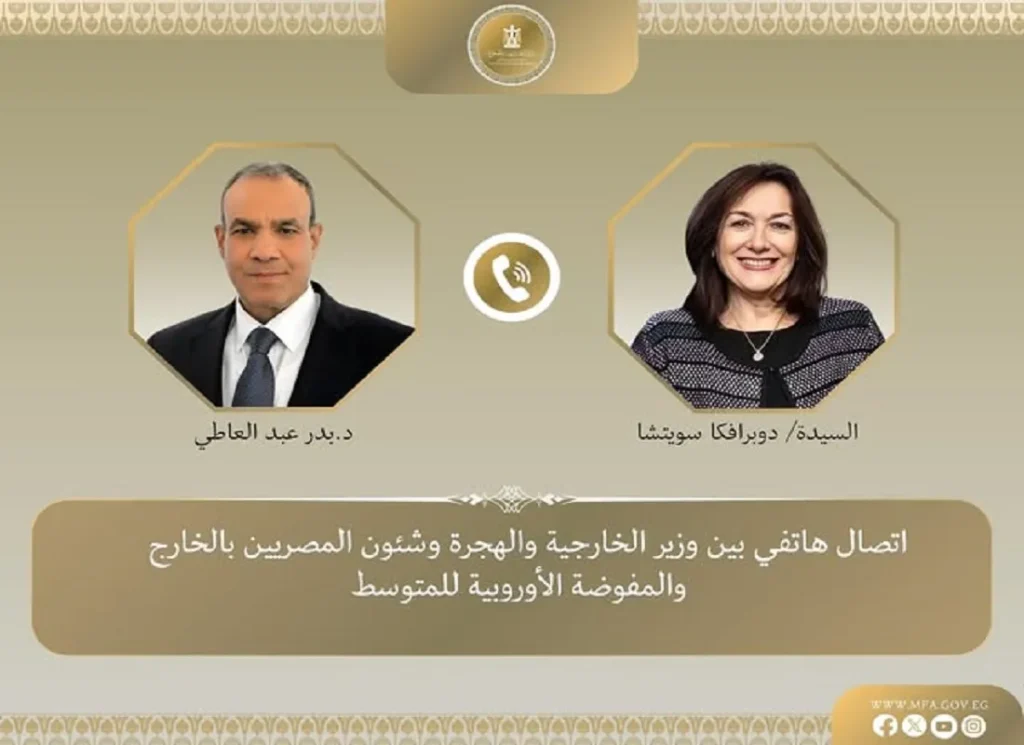وزير الخارجية المصري ومفوضة الاتحاد الأوروبي للمتوسط – سورة تعبيرية