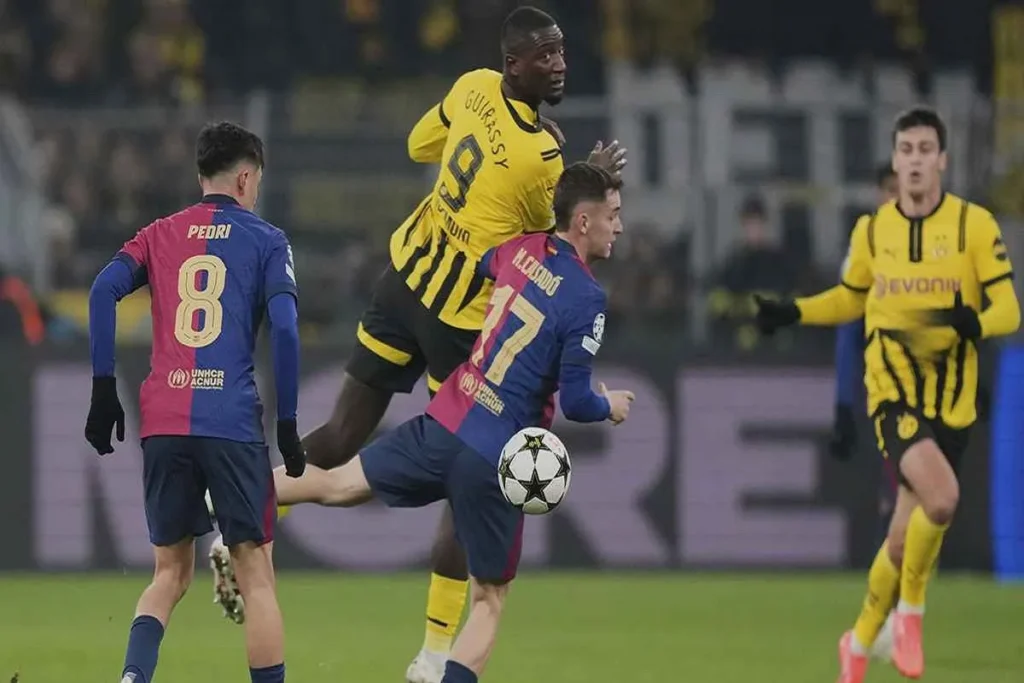 من مباريات اليوم برشلونة وبوروسيا دورتموند