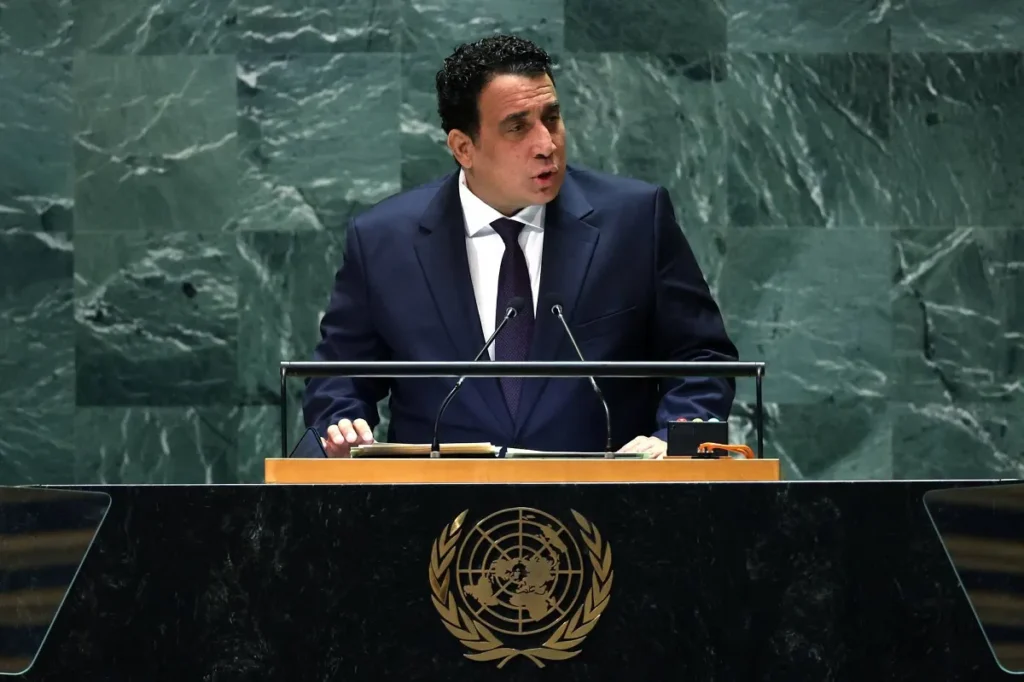 محمد المنفي رئيس المجلس الرئاسي الليبي (رويترز)