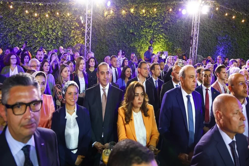 وزيرة التنمية المحلية خلال المشاركة في الاحتفالية