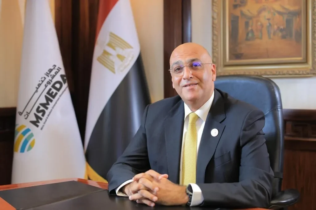 باسل رحمي الرئيس التنفيذي لجهاز تنمية المشروعات المتوسطة والصغيرة