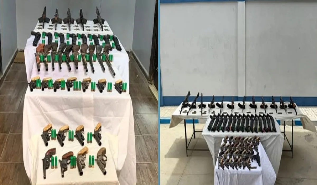 المضبوطات من المخدرات والأسلحة