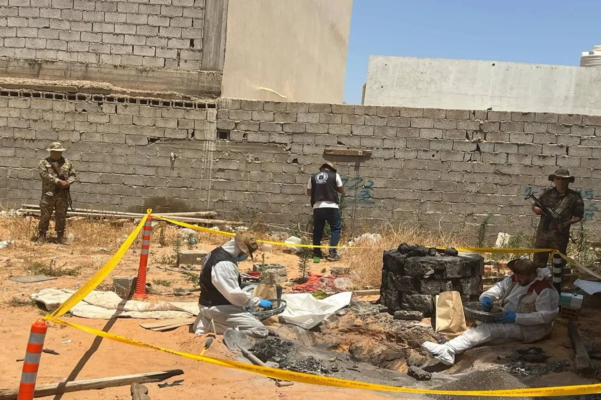 المقر الذي يقول اللواء 444 إنه عثر فيه على مقبرة جماعية ويعود إلى نجل الككلي