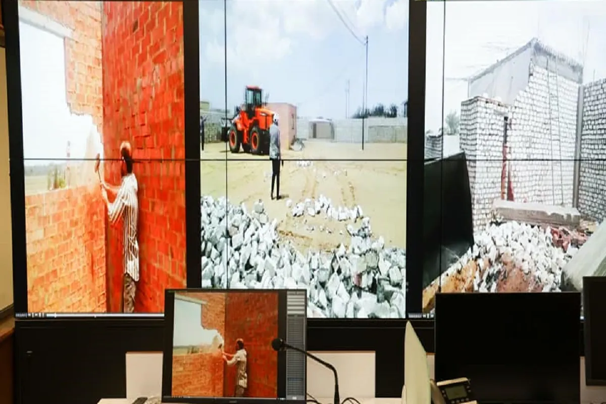 جانب من إزالة المباني والمنشآت المخالفة