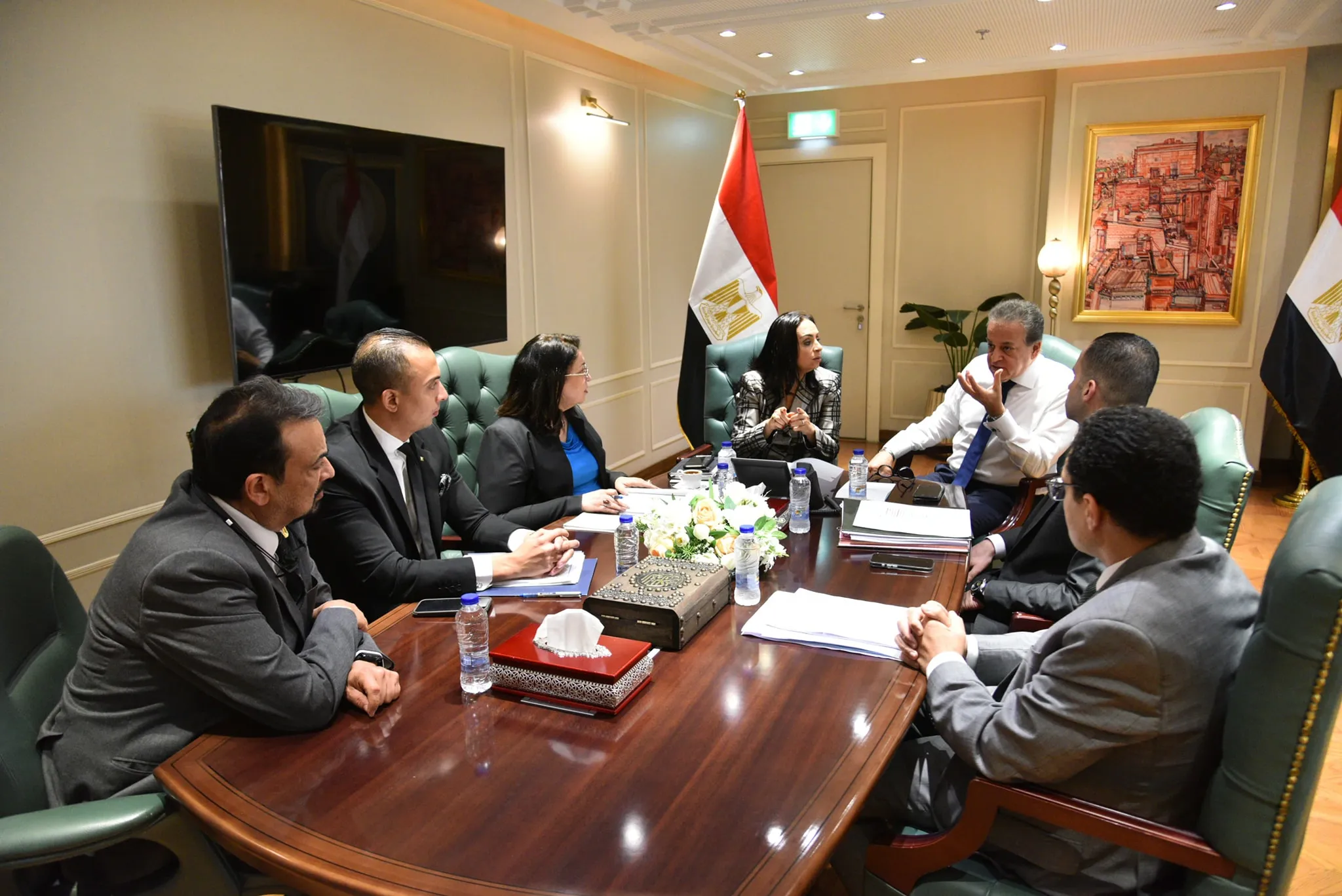 اجتماع وزيري الصحة والتضامن