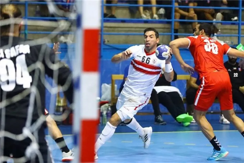 الزمالك والترجي التونسي في كرة اليد من مباراة سابقة