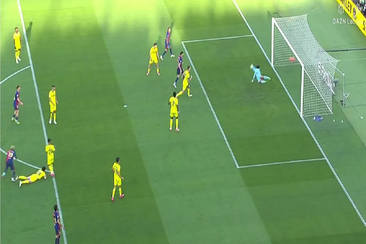 هدف لامين يامال لاعب برشلونة في مرمى فياريال