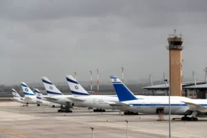 أسطول الطائرات المدنية في إحدى المطارات الإسرائيلية - أرشيفية