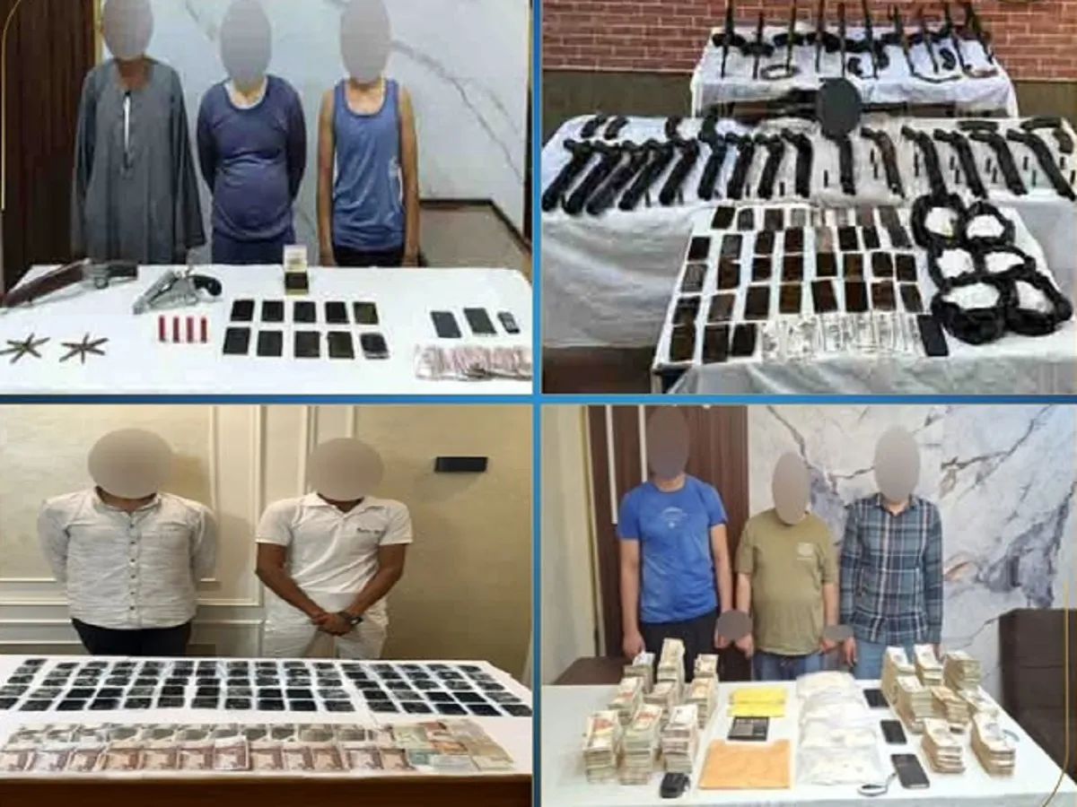 ضبط المتهمون والمضبوطات المحرزة