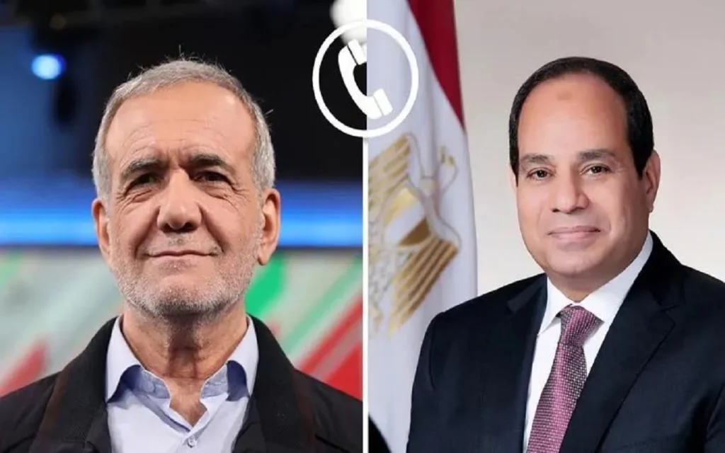 الرئيس المصري ونظيره الإيراني