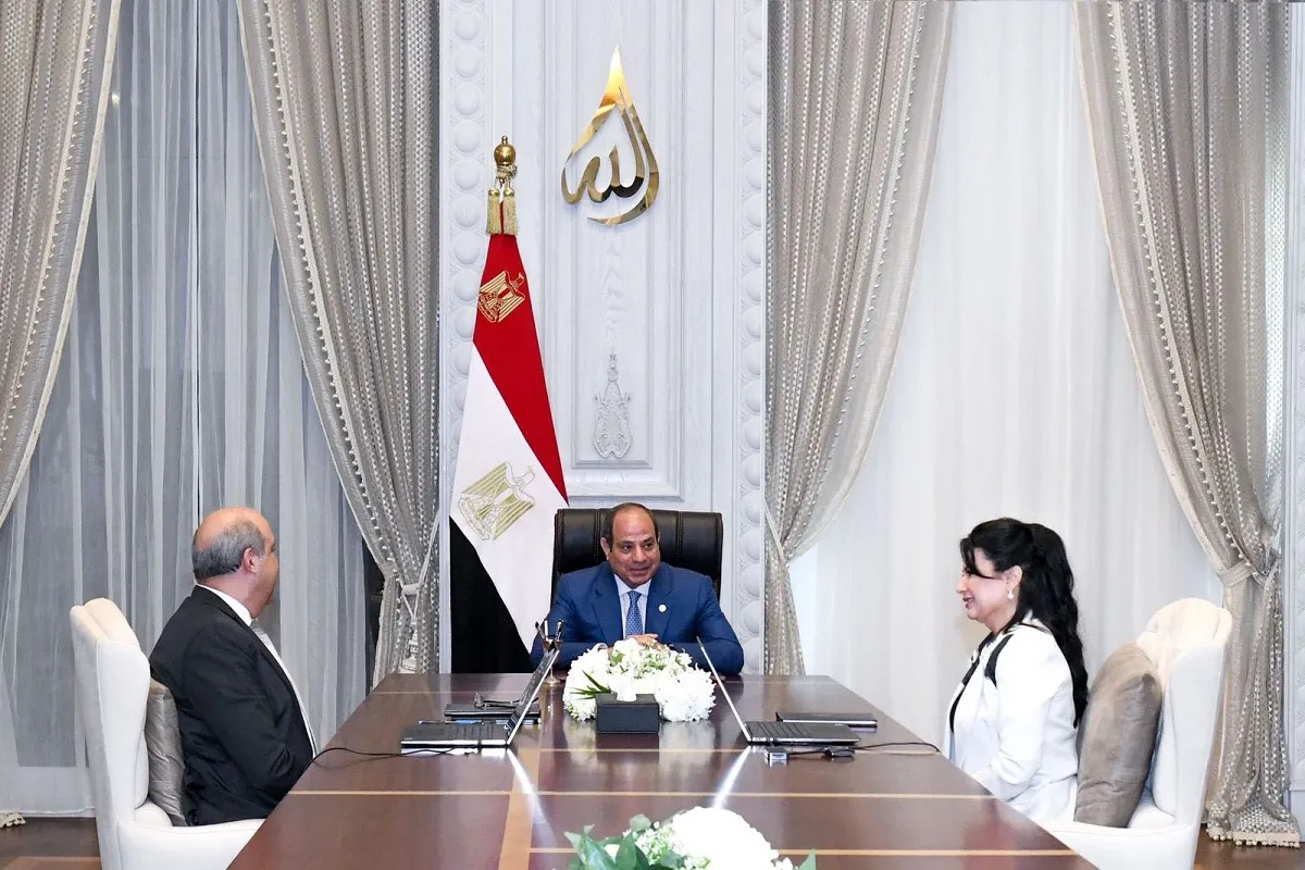 اجتماع الرئيس المصري اليوم