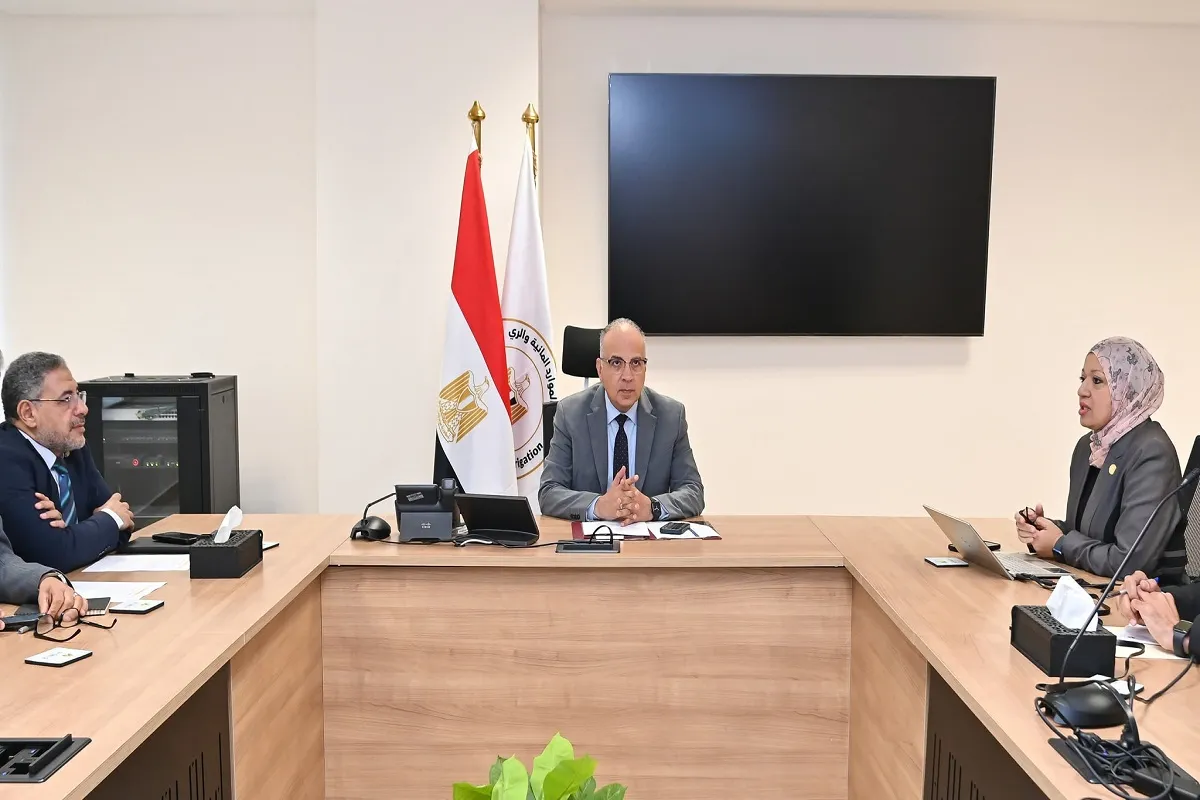 اجتماع وزير الري مع أمين عام صندوق تطوير التعليم