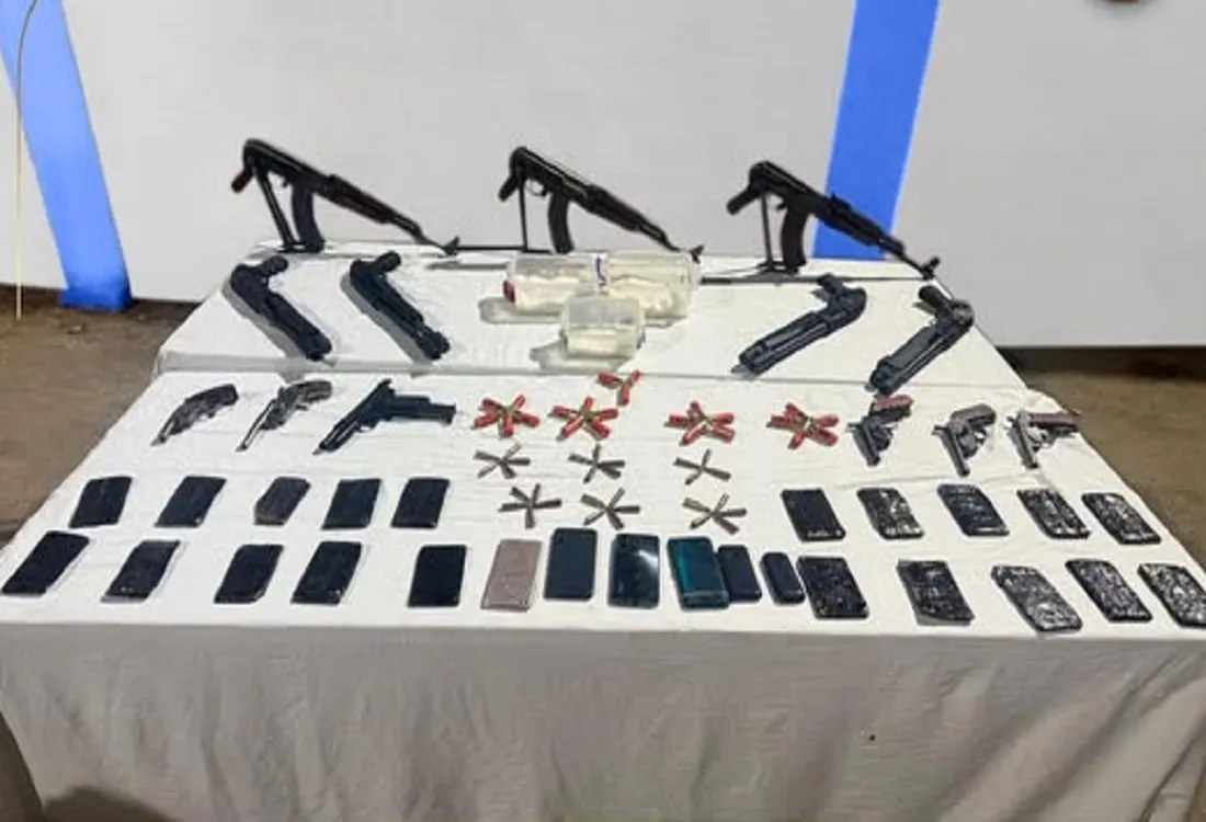 المضبوطات بعد القضاء على العناصر الثلاثة