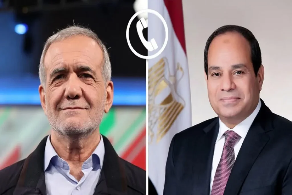 الرئيسان المصري والإيراني