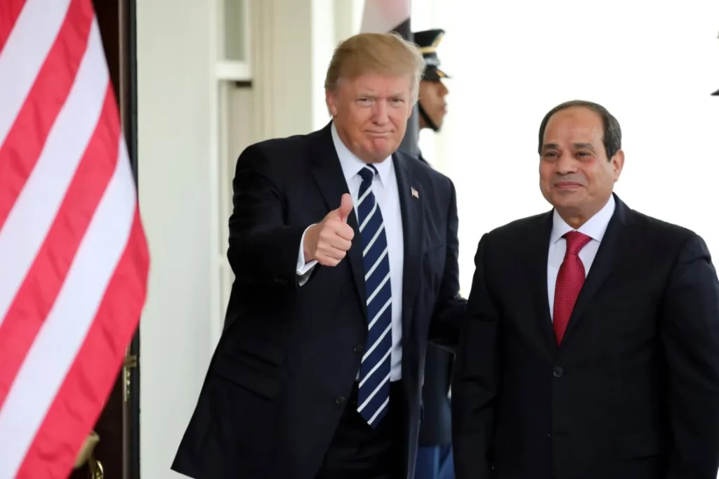 ترامب خلال استقباله للسيسي في واشنطن عام 2019 (الرئاسة المصرية)