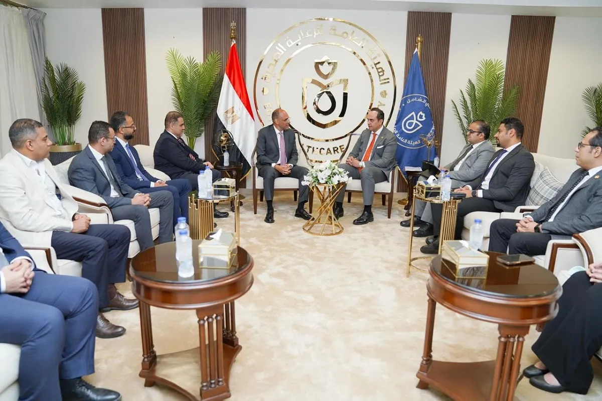 اجتماع رئيس هيئة الرعاية الصحية والرئيس الإقليمي لشركة "جانسن"