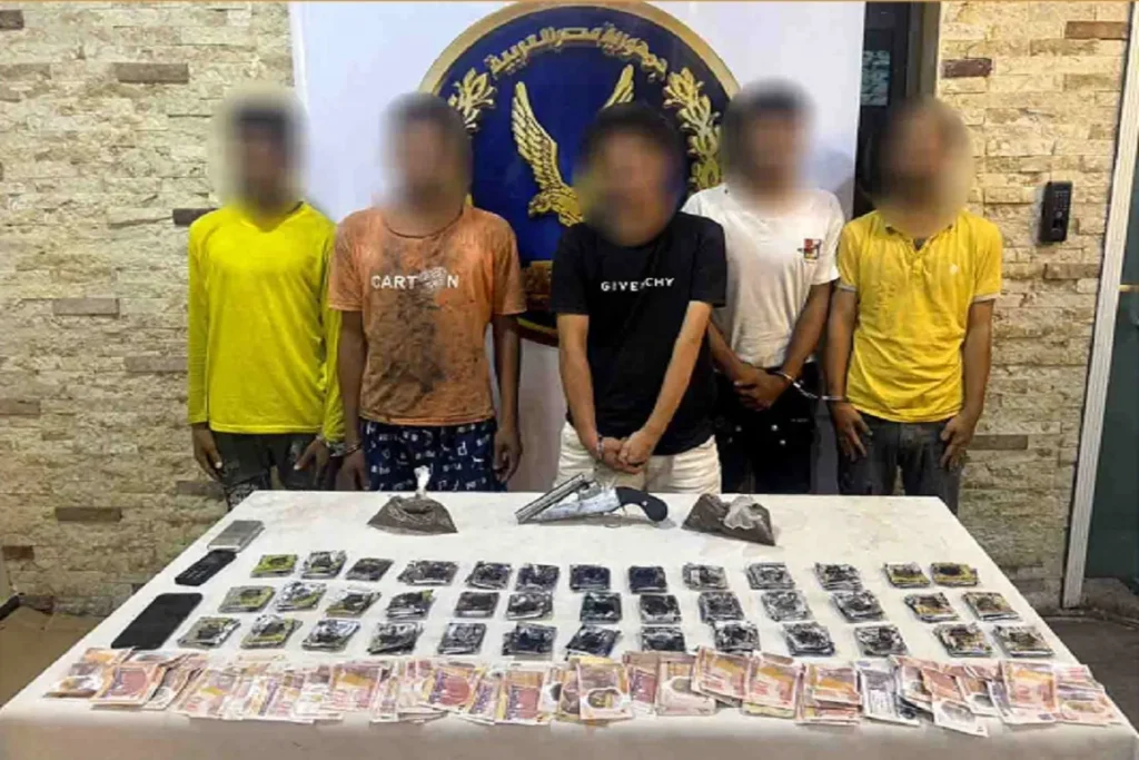 ضبط المتهمين والمضبوطات المحرزة