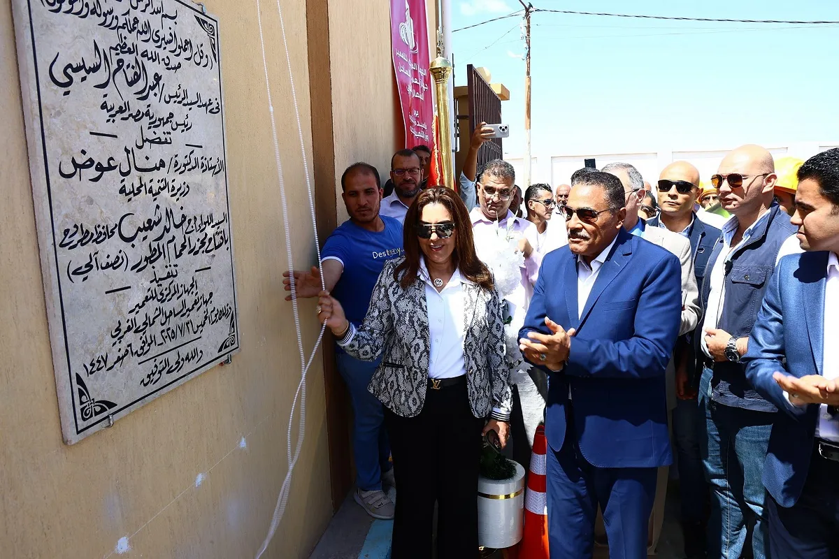 وزيرة التنمية المحلية ومحافظ مطروح يفتتحان مجزر مدينة الحمام المطور