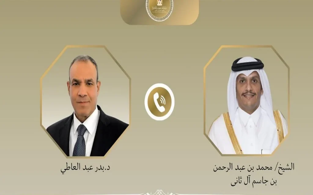وزير الخارجية المصري ونظيره القطري