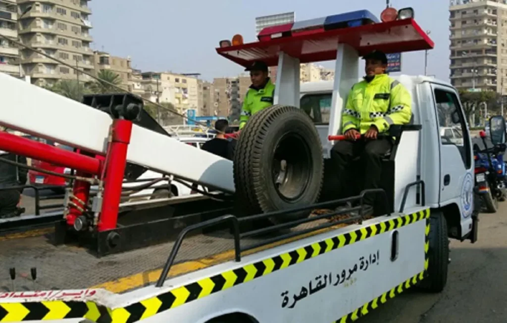 ونش خاص بالإدارة العامة لمرور القاهرة