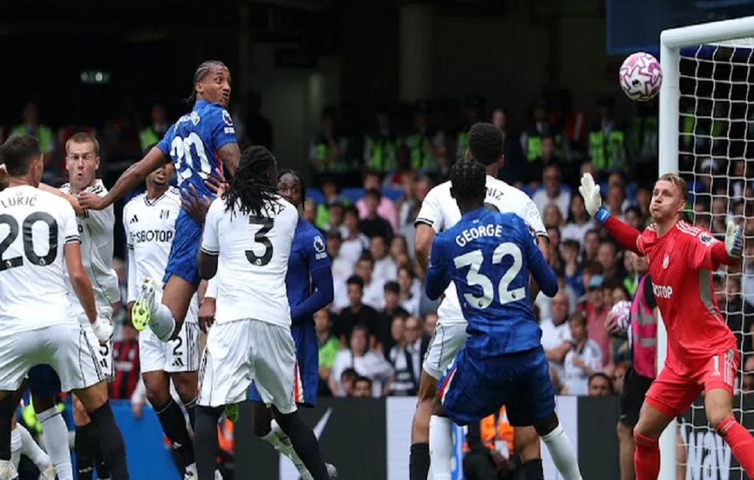 هدف جواو بيدرو لاعب تشيلسي في مرمى فولهام ( صورة من رويتررز)