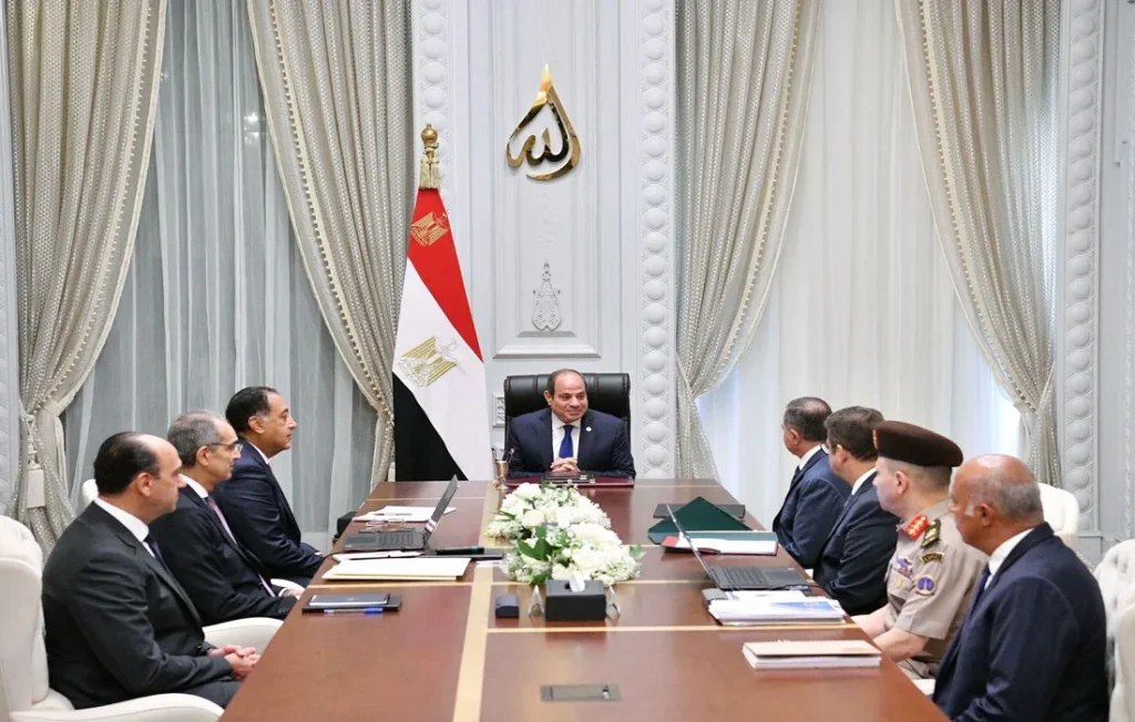 اجتماع الرئيس المصري اليوم