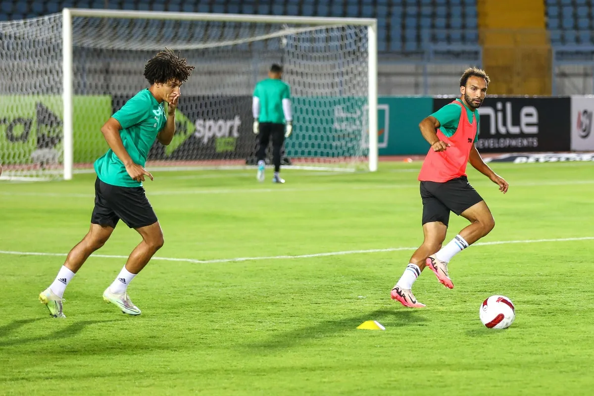 لقطة ماقبل المباراة بين المصري والاتحاد