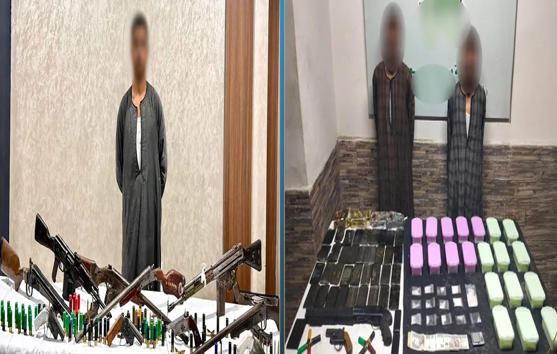 ضبط عدد من المتهمين وجانب من المضبوطات