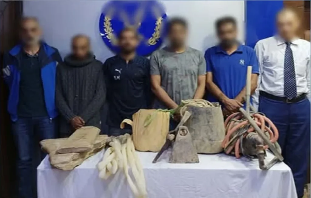 ضبط 6 أشخاص بالتنقيب عن الآثار