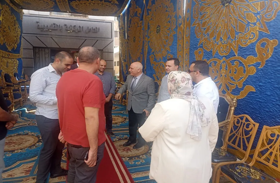 وكيل وزارة الصحة بالقليوبية خلال جولته بالمعامل المركزية بالقليوبية
