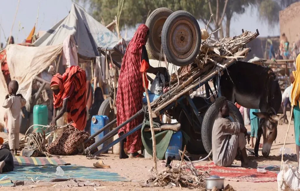 نازحون فروا إلى الطويلة في دارفور بالسودان – صورة من مفوضية الأمم المتحدة