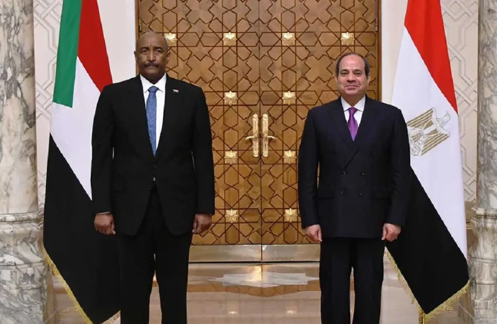 الرئيس المصري والفريق أول ركن عبد الفتاح البرهان
