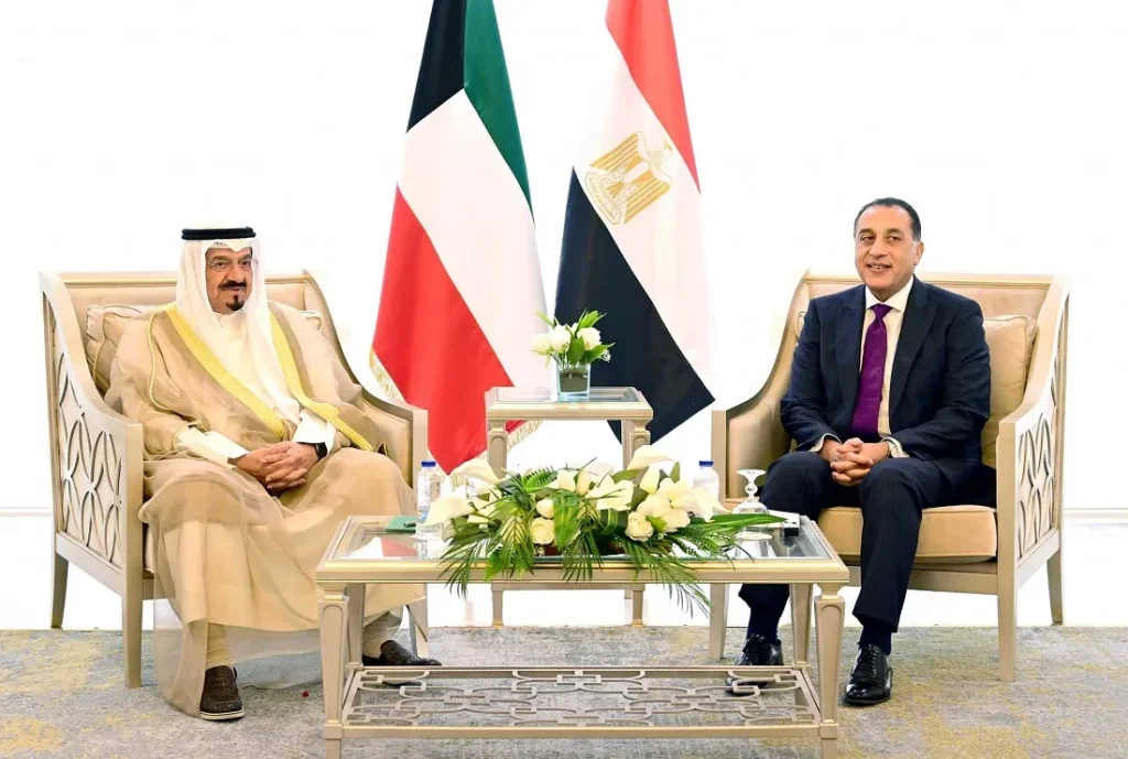 رئيس الوزراء الكويتي ونظيره المصري