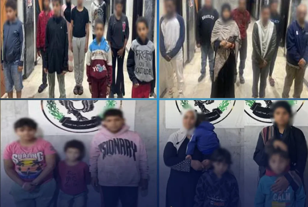 ضبط التشكيل والأطفال المخطوفين